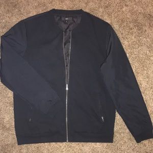 Zip up black jacket